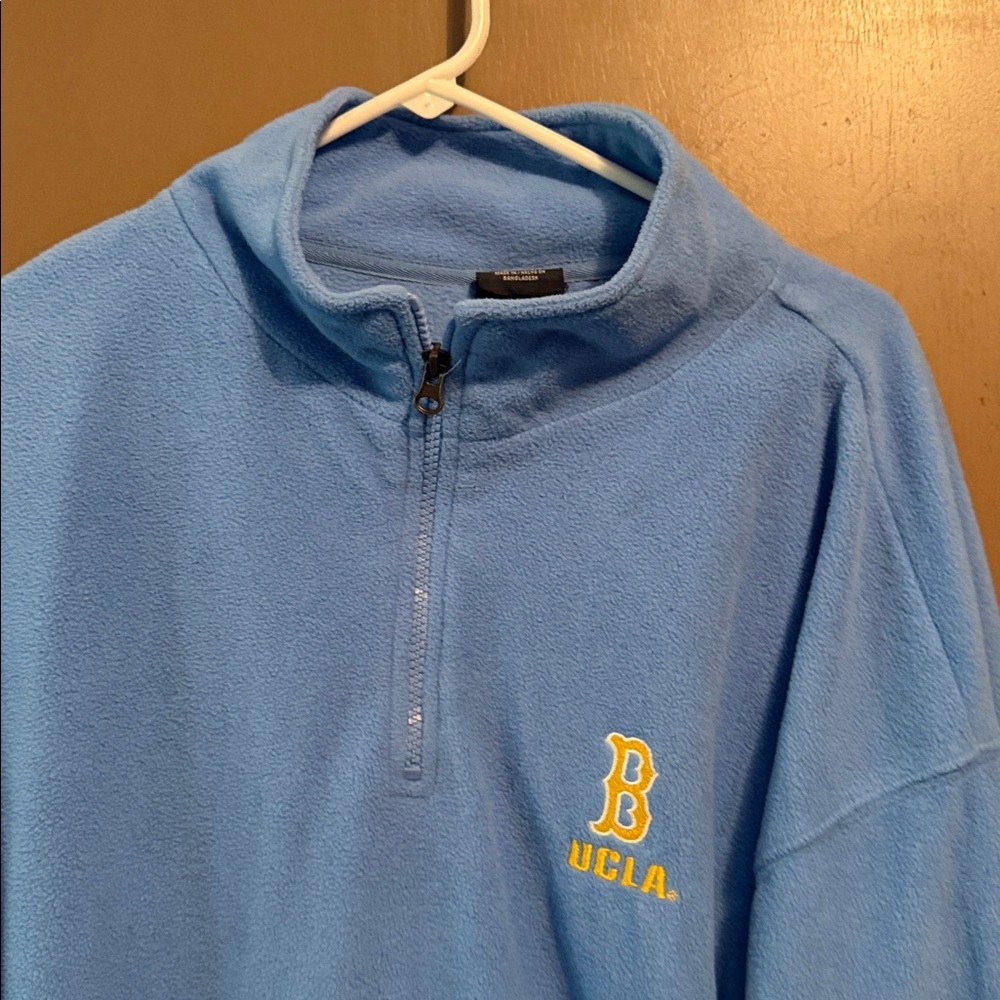 UCLA Bruins Blue Quarter-Zip Men's Sweater Size XXL - Picture 3 of 6